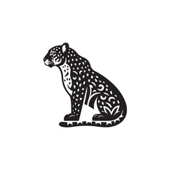 Leopard Icon in Vector - Symbol of Bravery and Hunting.