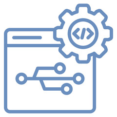 Version Control Icon Element For Design