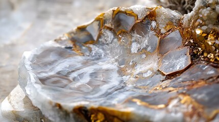 Close-up of a Geode: A Stunning Display of Nature's Beauty
