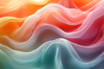 Obraz premium Abstract Colorful Fabric Waves