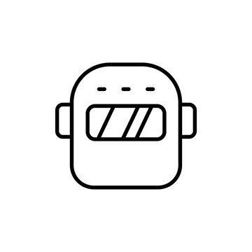 recommend clip art: Welding mask outline icons, minimalist vector illustration ,simple transparent graphic element .Isolated on white background