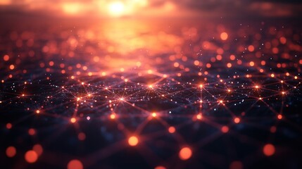 Obraz premium Abstract Network Connection