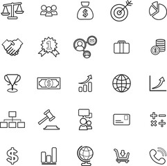 set of commercial icons.