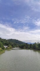 Fototapeta premium Serenity in Nature: A Majestic Landscape