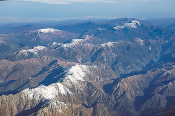 北アルプスを空撮　羽田空港から小松空港へのフライト