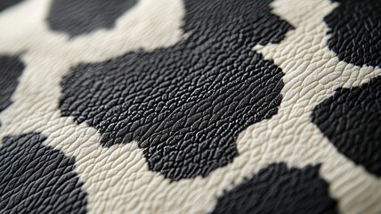 Black and White Cowhide Texture Background