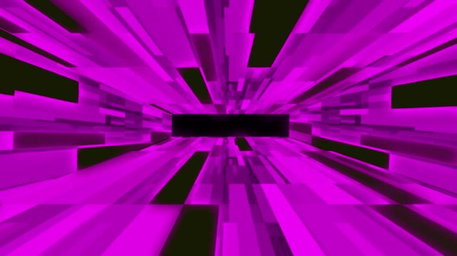 Pink light animation cinematic 3D background. Lines patten digital backdrop