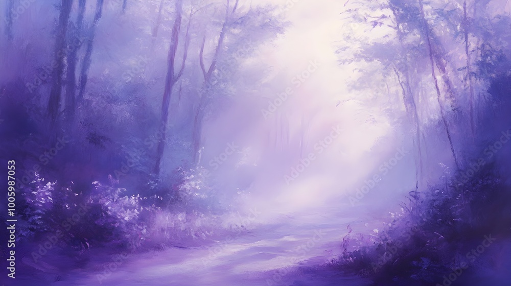 Poster ethereal pastel colored dreamscape with a soft and romantic atmosphere showcasing a mystical and all