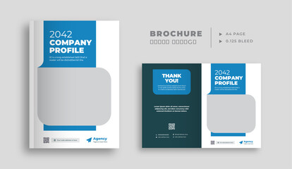 Business brochure cover template, Company profile design for marketing