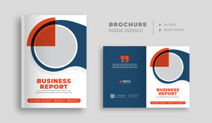 Business brochure cover template, Company profile design for marketing