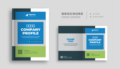 Business brochure cover template, Company profile design for marketing