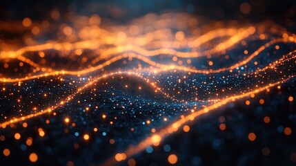 Abstract Glowing Waves