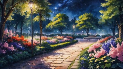 anime japan spring background