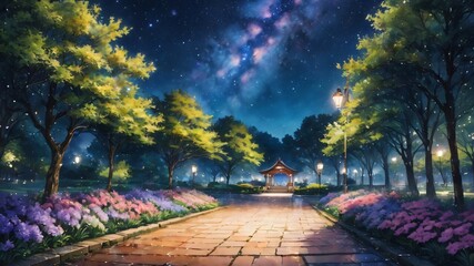 anime japan spring background