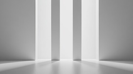 Minimalist White and Gray Abstract Studio Background