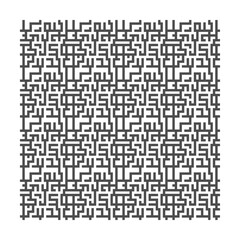 Abstract geometric pattern forming complicated maze puzzle