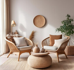 modern living room Ai image