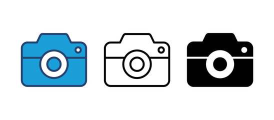 Camera icon vector. photo camera icon. camera photography icon.