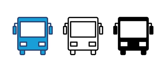 Bus icon vector. bus vector icon