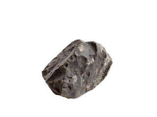 Close-Up of a Rough, Dark Gray Rock