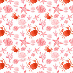 sea world creatures seamless pattern.eps