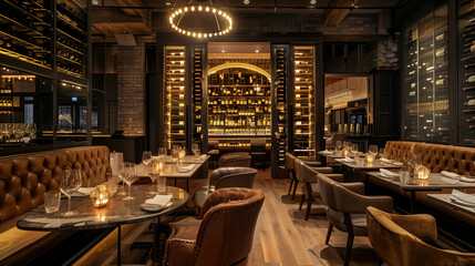 Fototapeta premium Restaurant Interior 