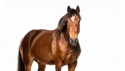 Obraz premium horse isolated on white background