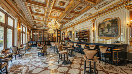 Naklejka premium Restaurant Interior 