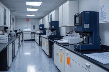 Laboratory Interior with Scientific Equipment