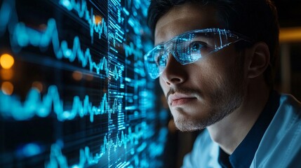 this A machine learning model detecting patterns in medical research data.