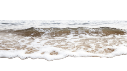 sea ​​foam on transparent background