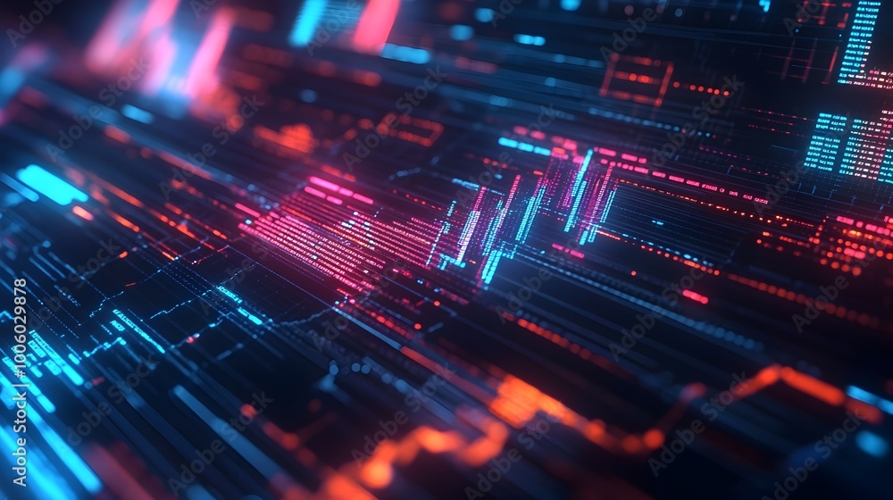 Poster dynamic holographic data visualization for insightful financial analytics and intelligent market int
