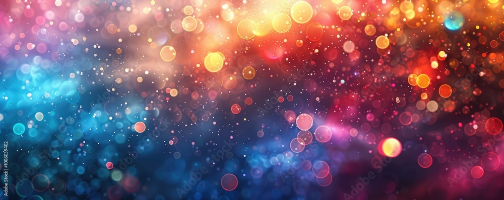 Poster abstract colroful bokeh background