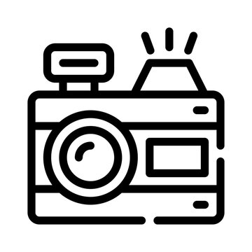 recommend clip art: Icon Camera With Style Outline	