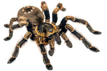 tarantula spider isolated on white or transparent png