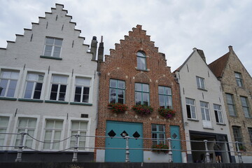 Naklejka premium belgica, edificios, paisaje