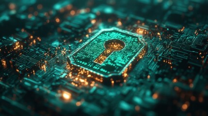 Keyhole on a Circuit Board