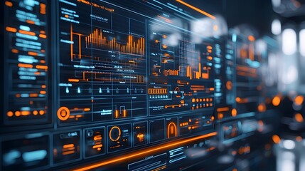 Fototapeta premium Futuristic Interface Technology