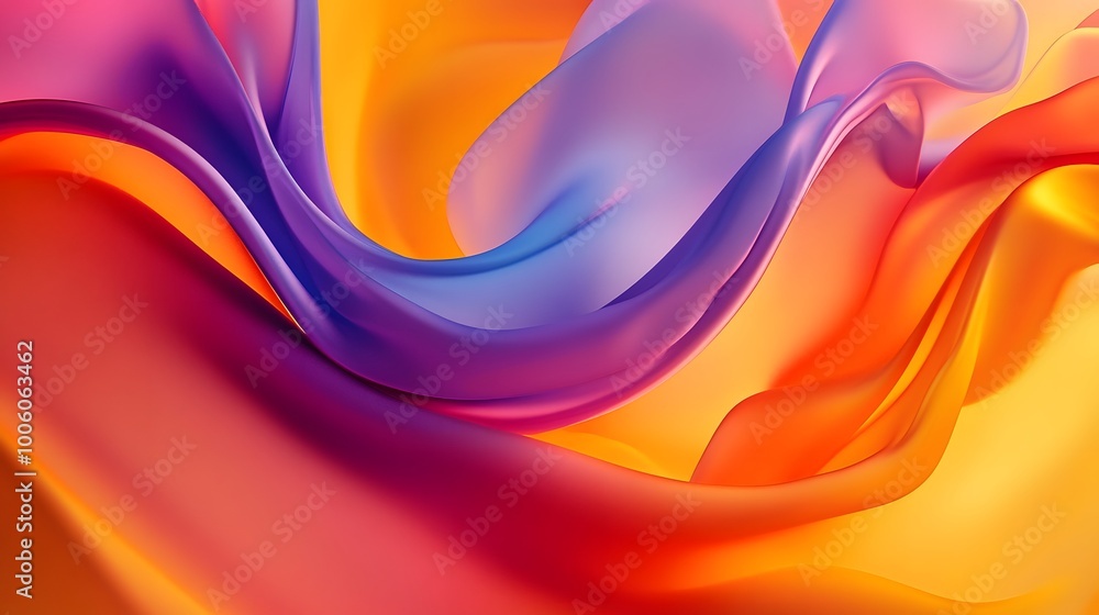 Poster abstract shapes on colorful trendy background. modern fluid colorful gradient geometric figures in t