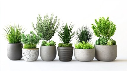 Fototapeta premium Various Potted Plants for Home Decor
