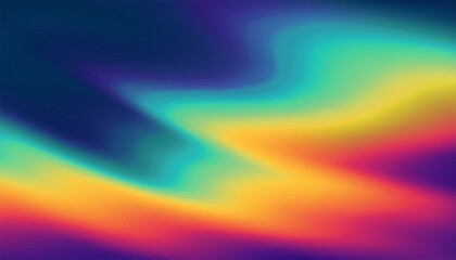 abstract northern lights, retro vibrant gradient background with thermal heatmap effect and grain...