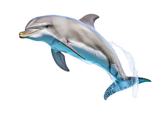 a dolphin jumping out of water