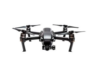 a drone with camera on a white background