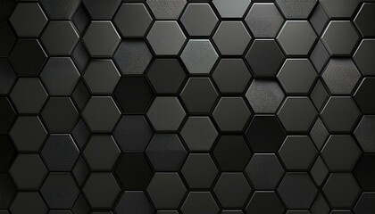Dark hexagon wallpaper or background