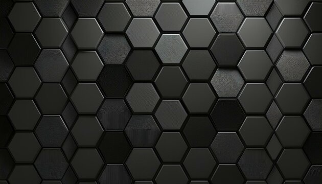 Dark hexagon wallpaper or background