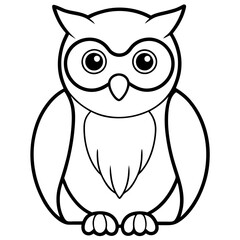 Lively Vector Illustration of a Jungle Owl Surrounded by Colorful Tropical Plants





