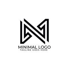 Creative N Letter Logo minimal Brand Letter logo