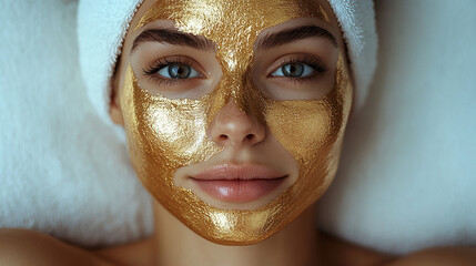 Fototapeta premium woman with facial mask