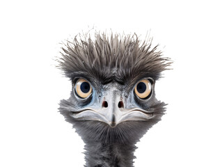 a close up of a bird's face
