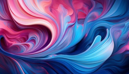 Vibrant Abstract Swirling Colors Blue and Pink Motion Art Expressing Fluidity and Contrast in Modern Artistic Style